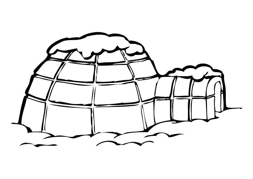 iglo Kleurplaat iglo