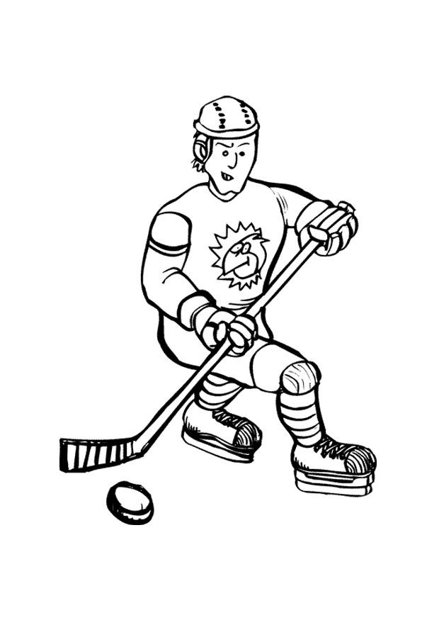 ijshockey Kleurplaat ijshockey