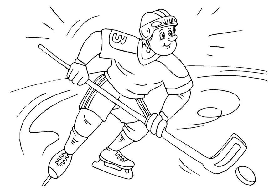 ijshockey Kleurplaat ijshockey