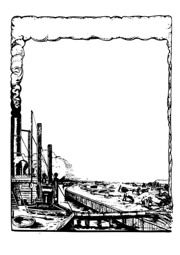industrie Kleurplaat industrie