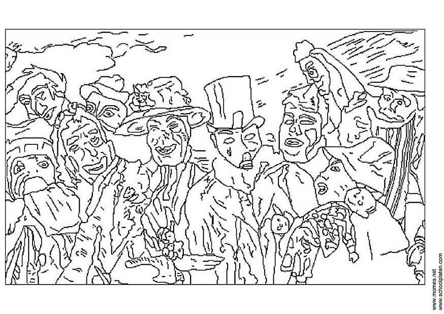 james ensor Kleurplaat james ensor