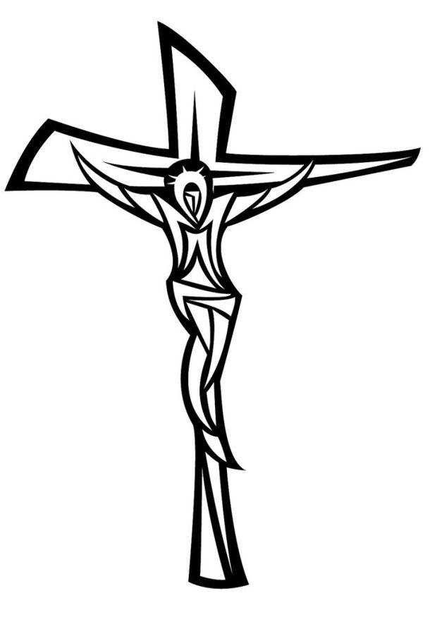 jezus aan kruis Kleurplaat jezus aan kruis