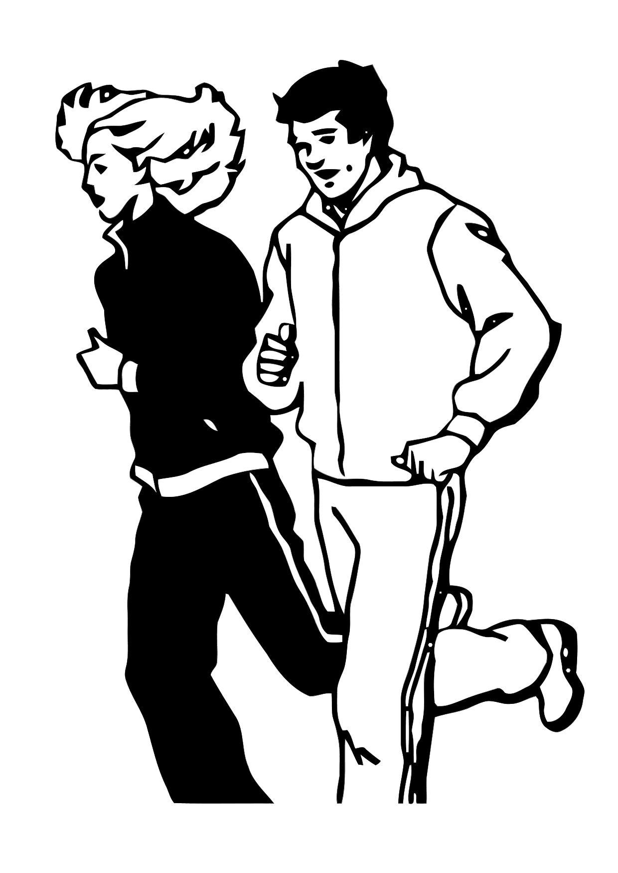joggen Kleurplaat joggen