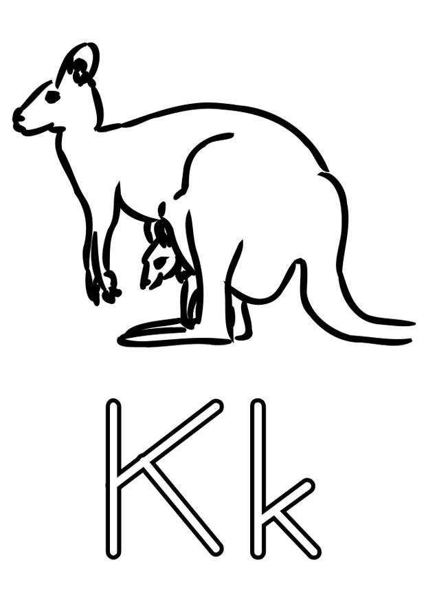 k Kleurplaat k