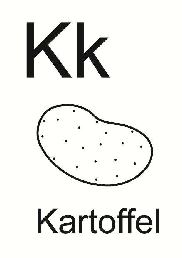 k Kleurplaat k