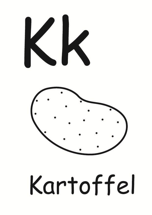 k Kleurplaat k