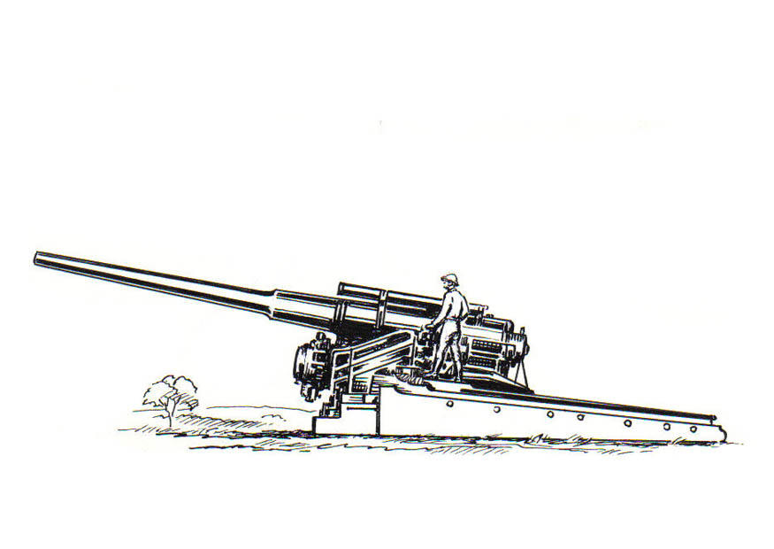 kanon Kleurplaat kanon