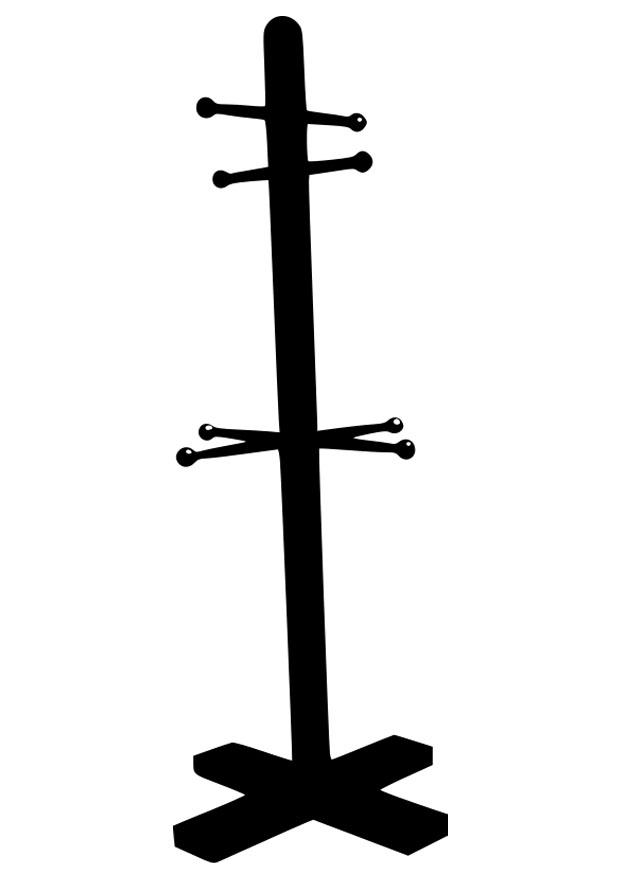 kapstok Kleurplaat kapstok
