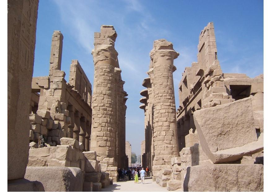 Foto karnak tempel complex in luxor, egypte