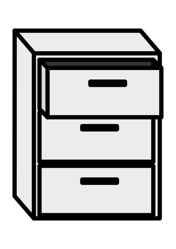 kast Kleurplaat kast