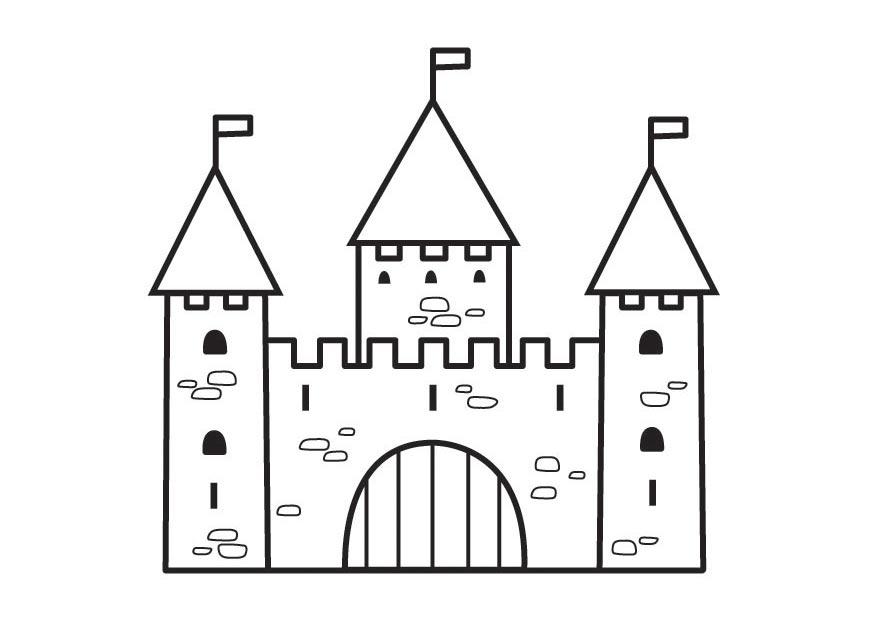 kasteel-2 Kleurplaat kasteel-2