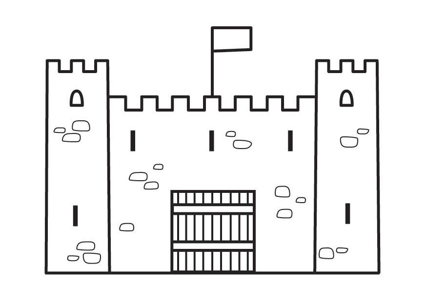 kasteel Kleurplaat kasteel