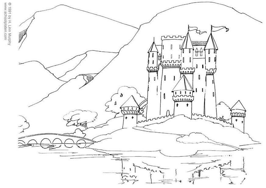 kasteel Kleurplaat kasteel
