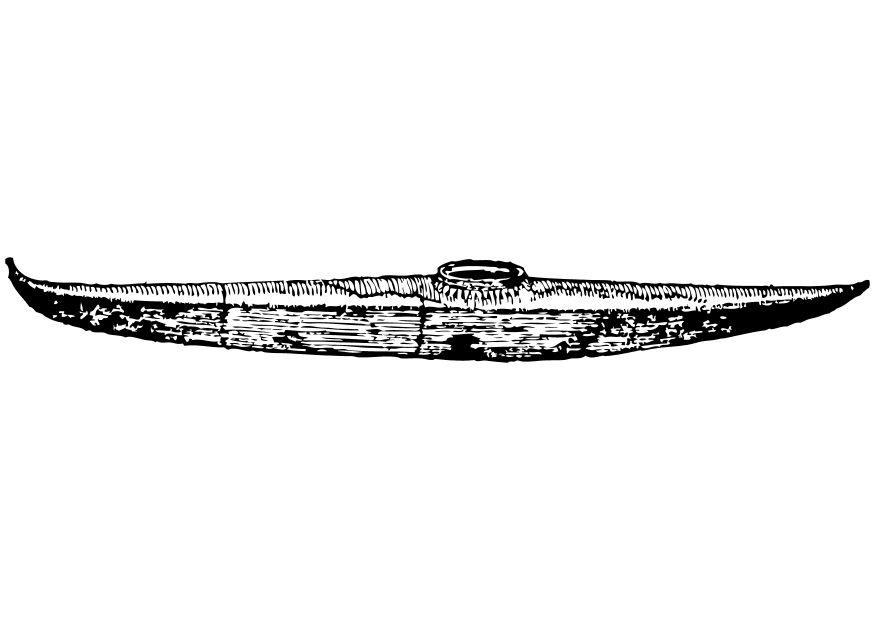 kayak Kleurplaat kayak