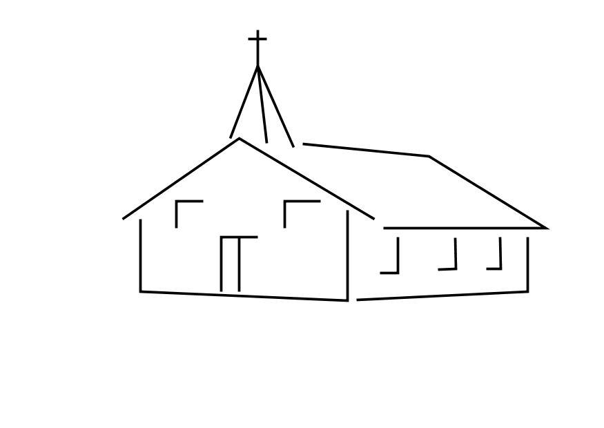kerk Kleurplaat kerk
