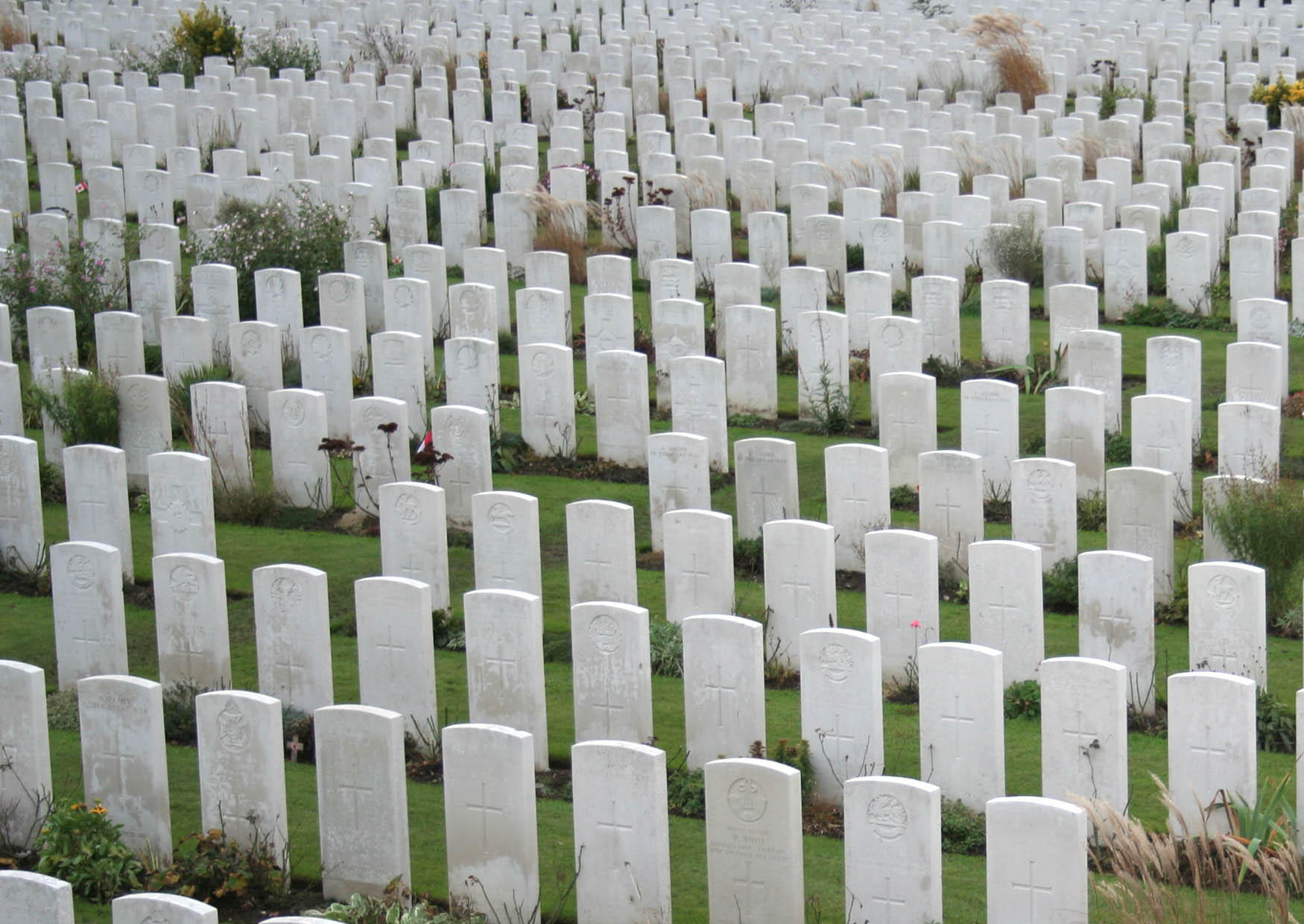 tyne cot cemetery Foto tyne cot cemetery