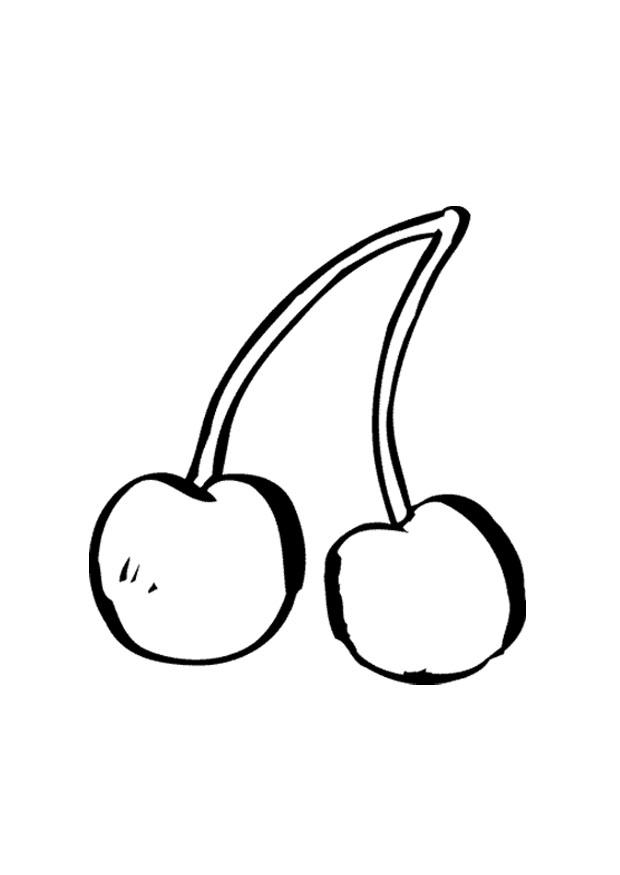 kersen Kleurplaat kersen