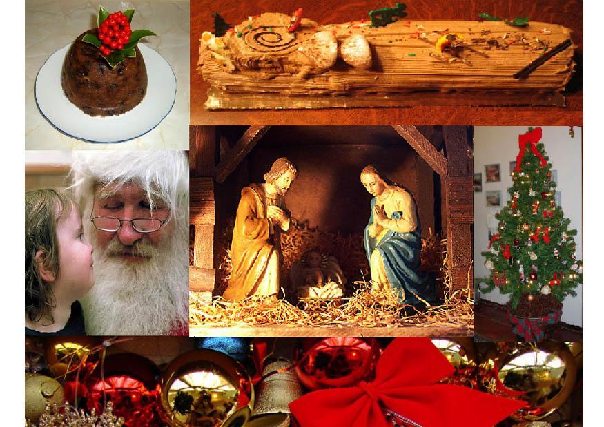 kerst collage Foto kerst collage