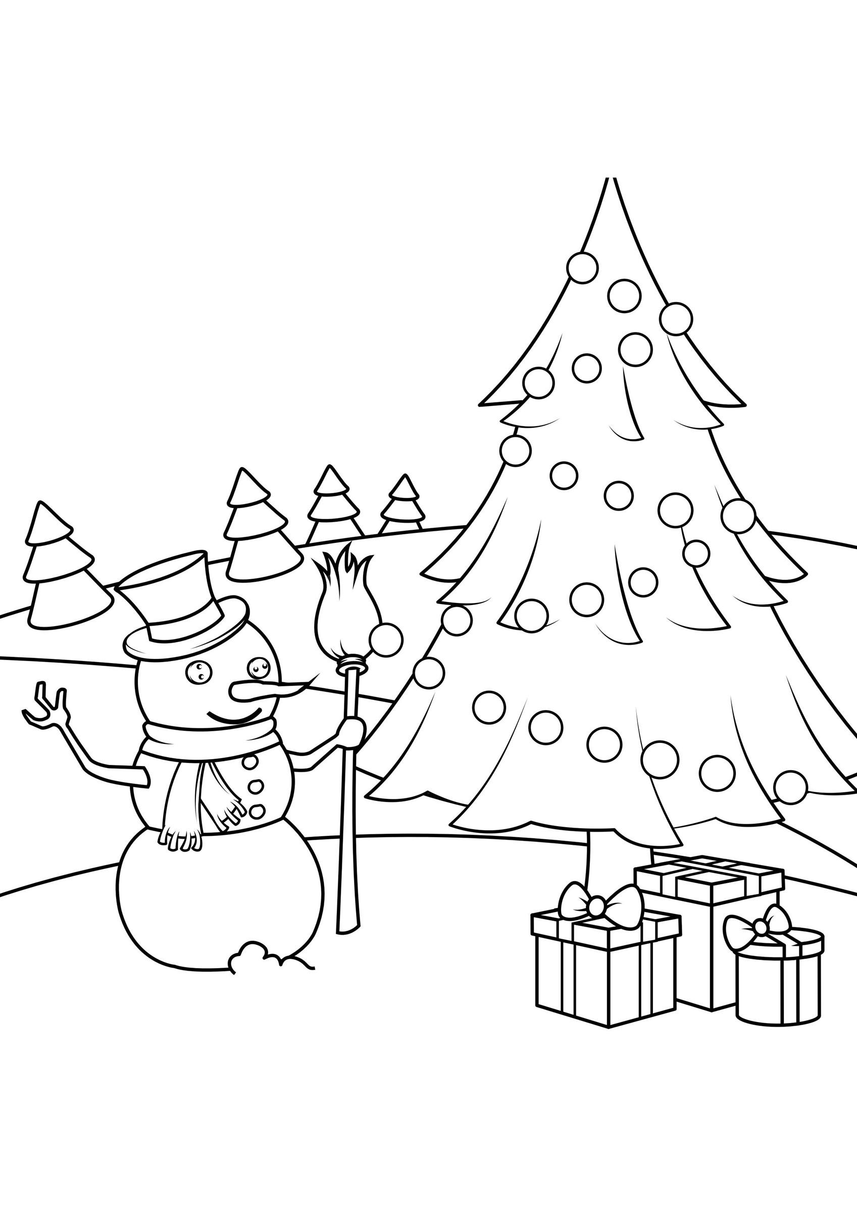 kerst tafereel Kleurplaat kerst tafereel