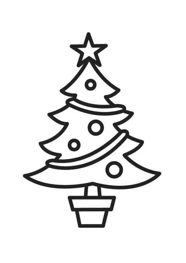 kerstboom Kleurplaat kerstboom