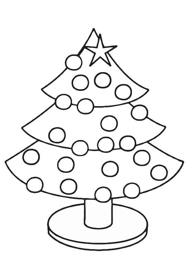 kerstboom Kleurplaat kerstboom