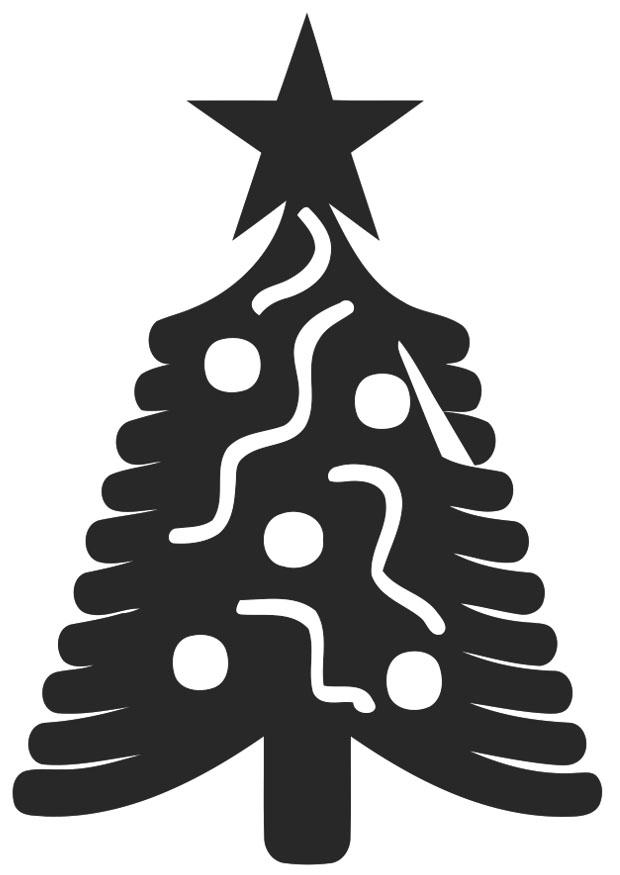kerstboom Kleurplaat kerstboom