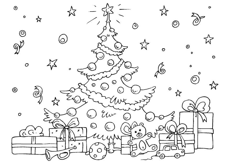 kerstboom Kleurplaat kerstboom