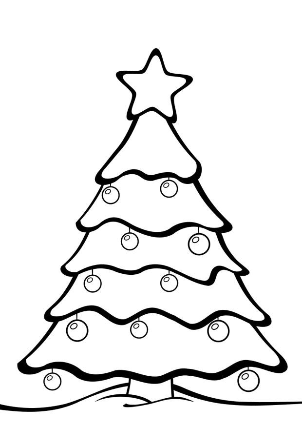 kerstboom Kleurplaat kerstboom