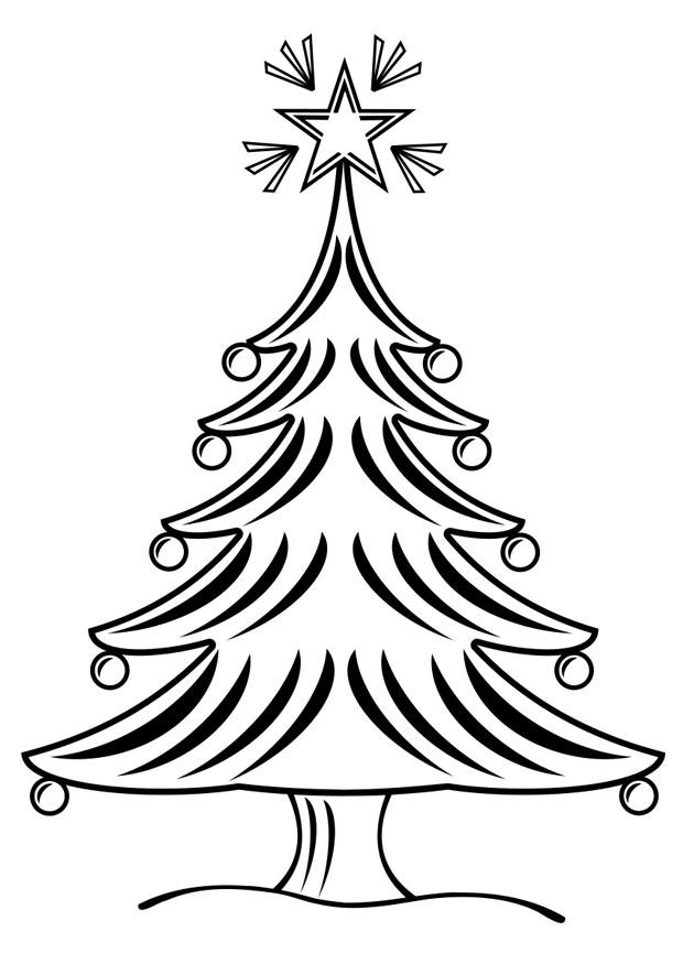 kerstboom Kleurplaat kerstboom