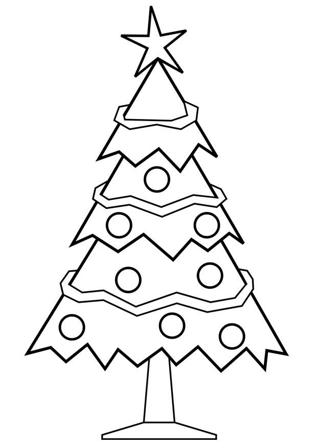 kerstboom Kleurplaat kerstboom