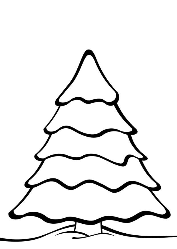 kerstboom Kleurplaat kerstboom