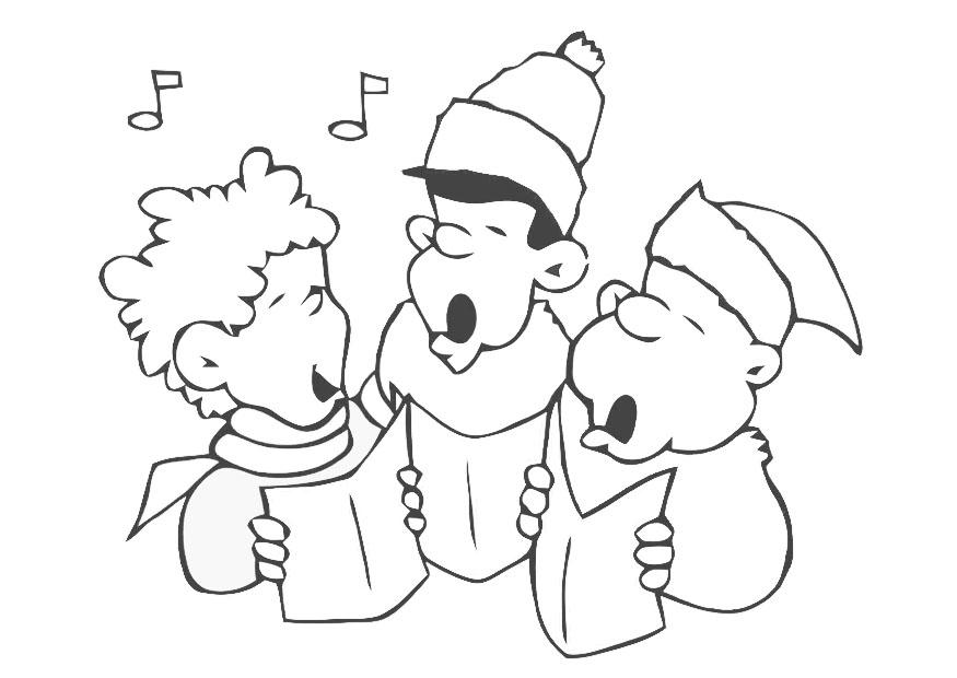 kerstlied Kleurplaat kerstlied