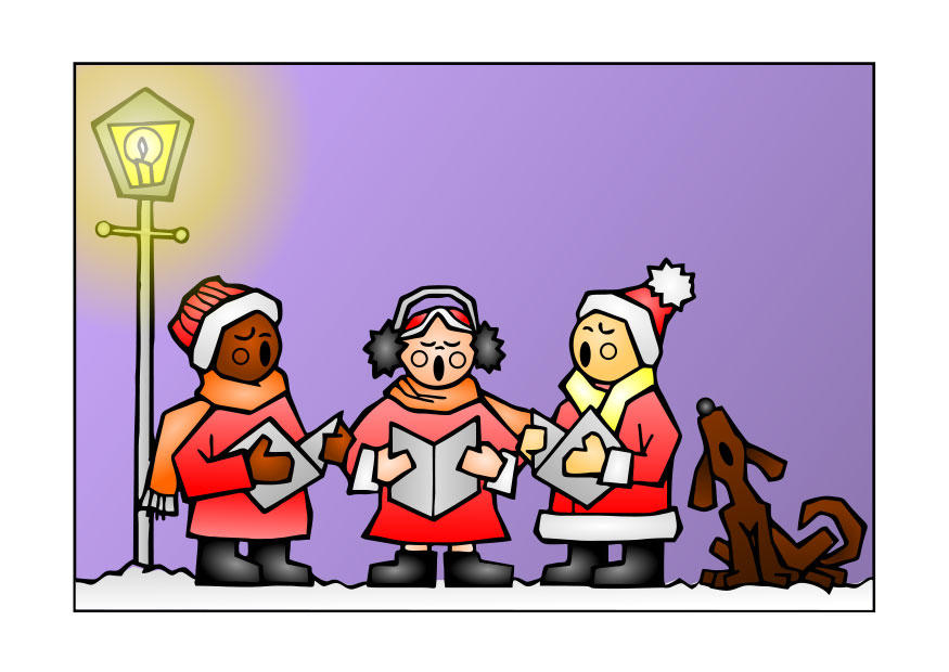 kerstlied zingen Afbeelding kerstlied zingen