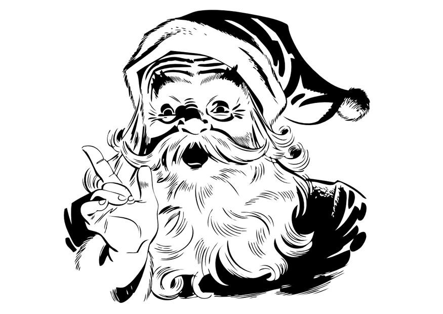 kerstman Kleurplaat kerstman