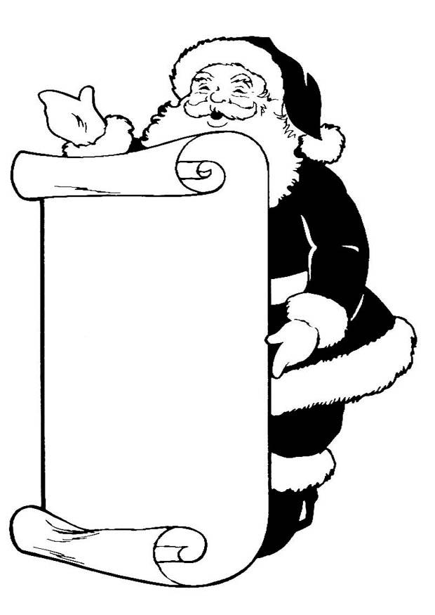 kerstman Kleurplaat kerstman