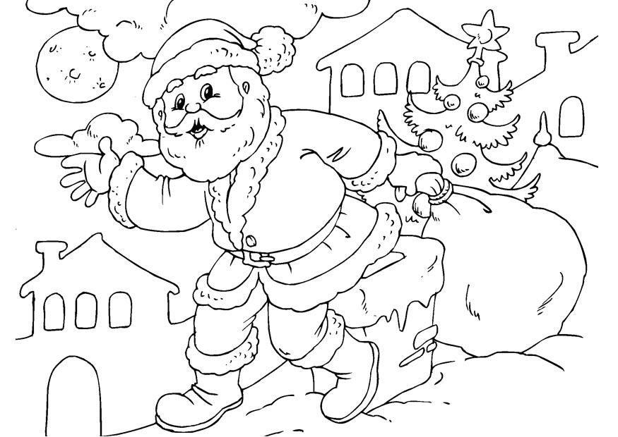 kerstman Kleurplaat kerstman