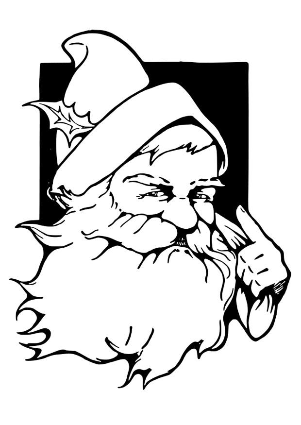 kerstman Kleurplaat kerstman