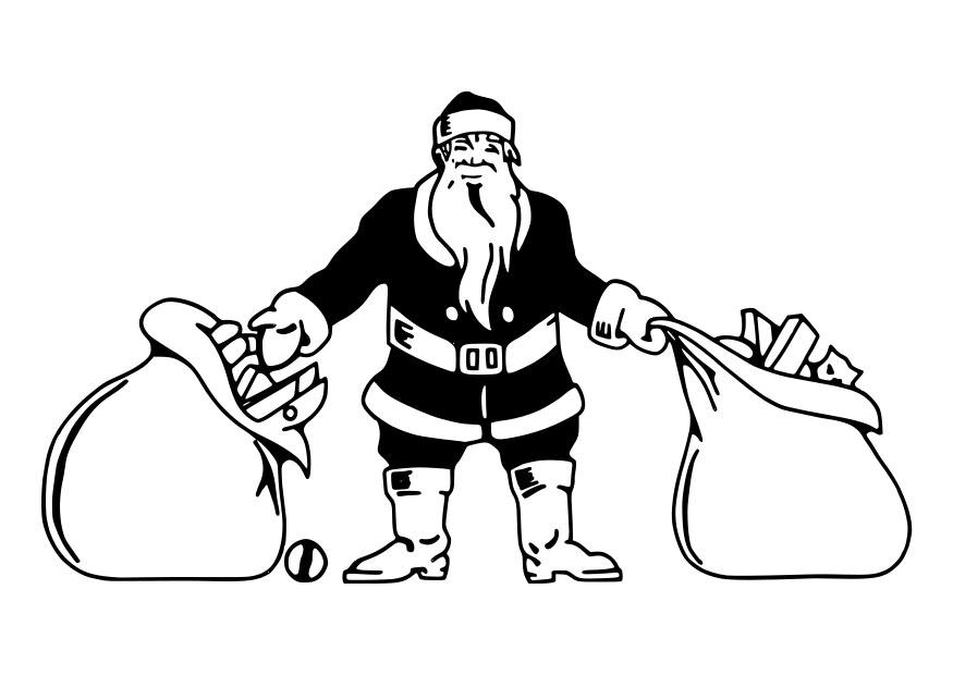 kerstman Kleurplaat kerstman