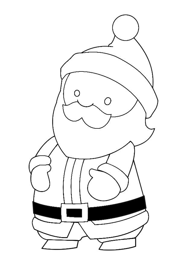 kerstman Kleurplaat kerstman