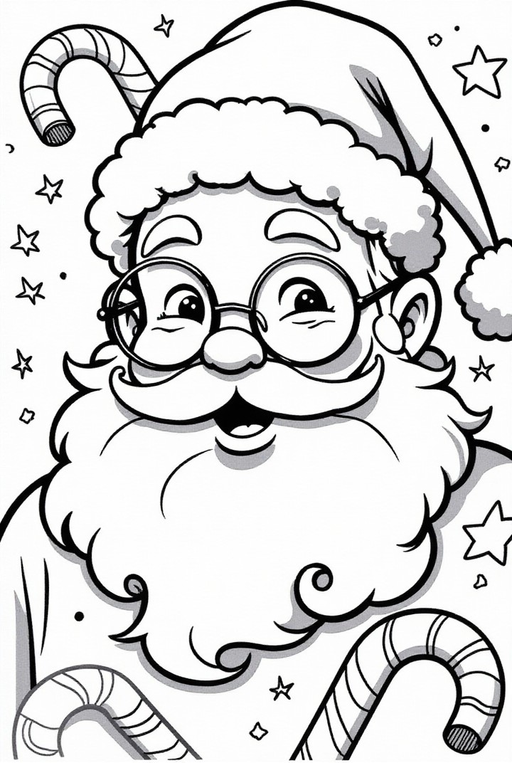 kerstman Kleurplaat kerstman