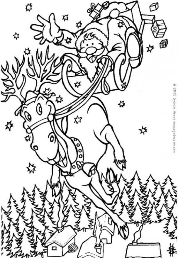 kerstman Kleurplaat kerstman