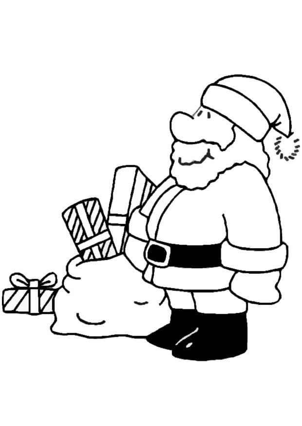 kerstman Kleurplaat kerstman