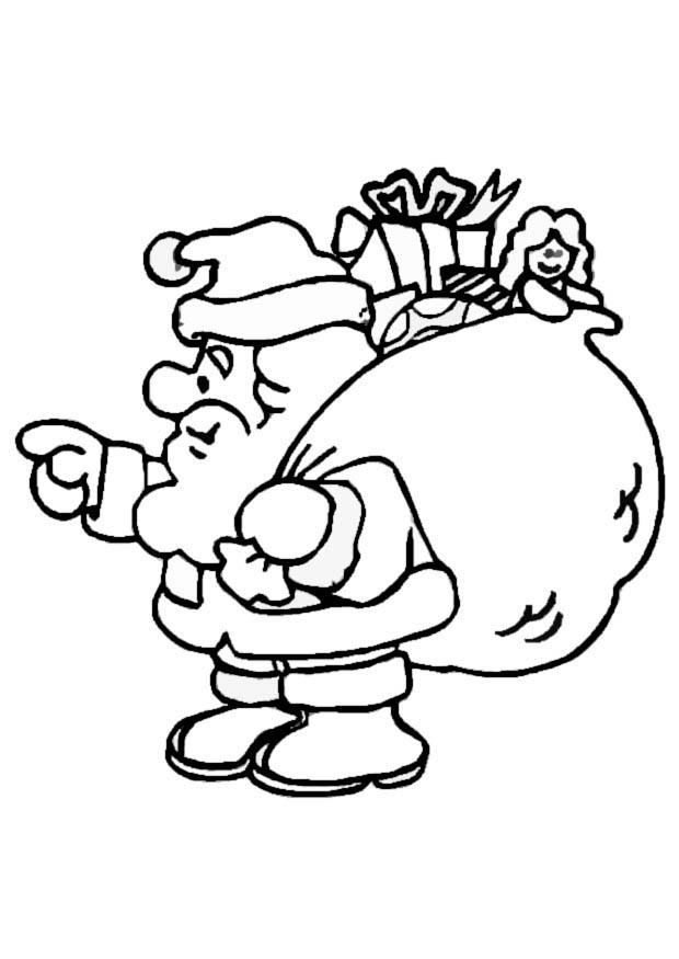 kerstman Kleurplaat kerstman