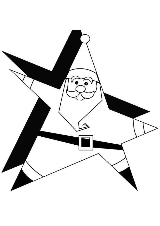 kerstman 1a Kleurplaat kerstman 1a