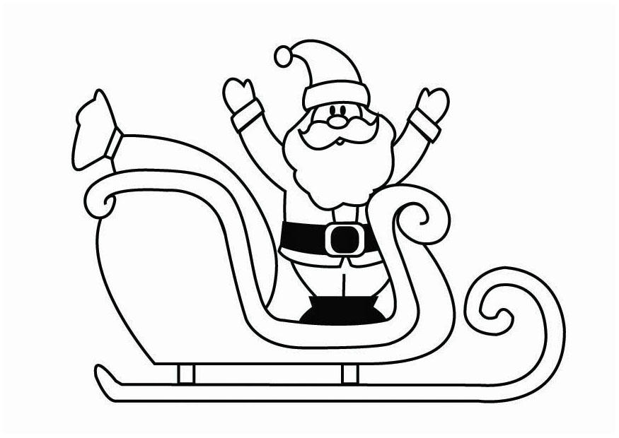 kerstslee Kleurplaat kerstslee