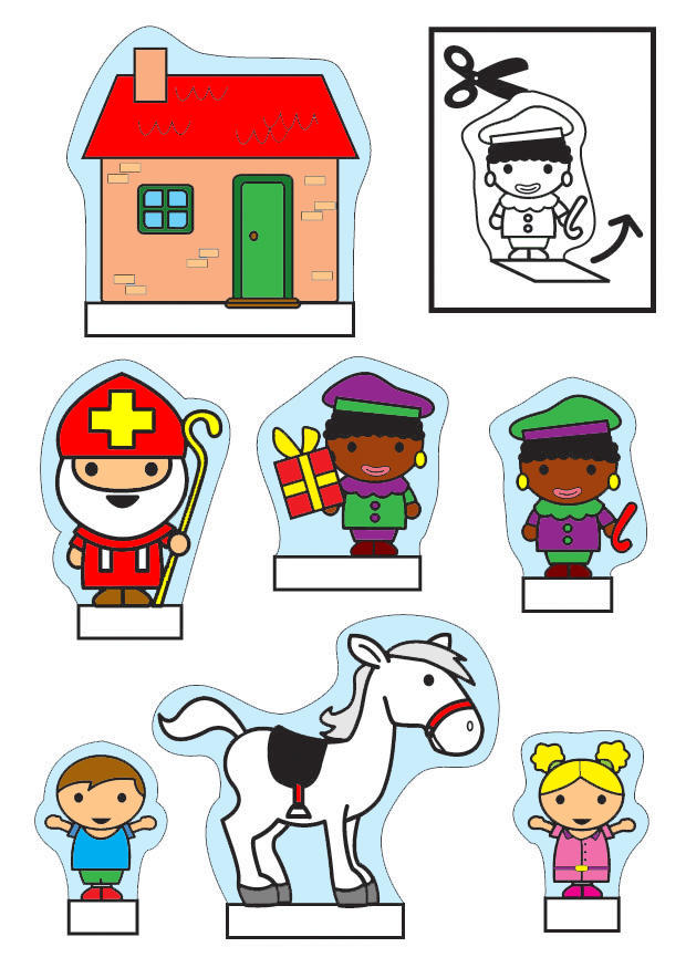 kijkdoos sinterklaas Knutselen kijkdoos sinterklaas