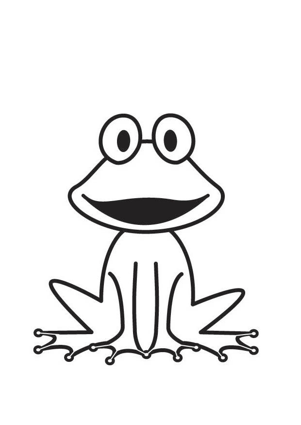 kikker Kleurplaat kikker