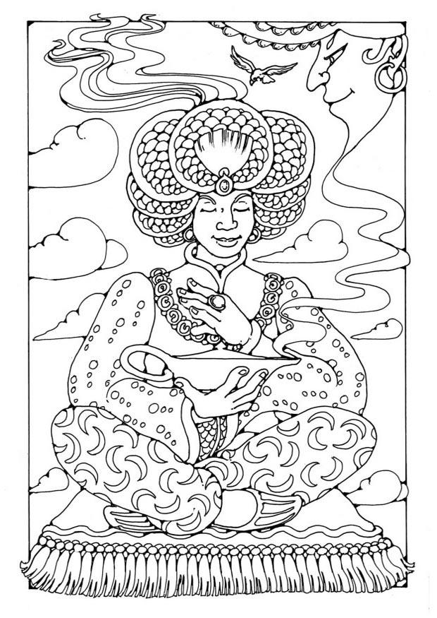 Kleurplaat aladdin