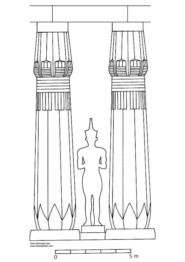 Kleurplaat amenhotep iii
