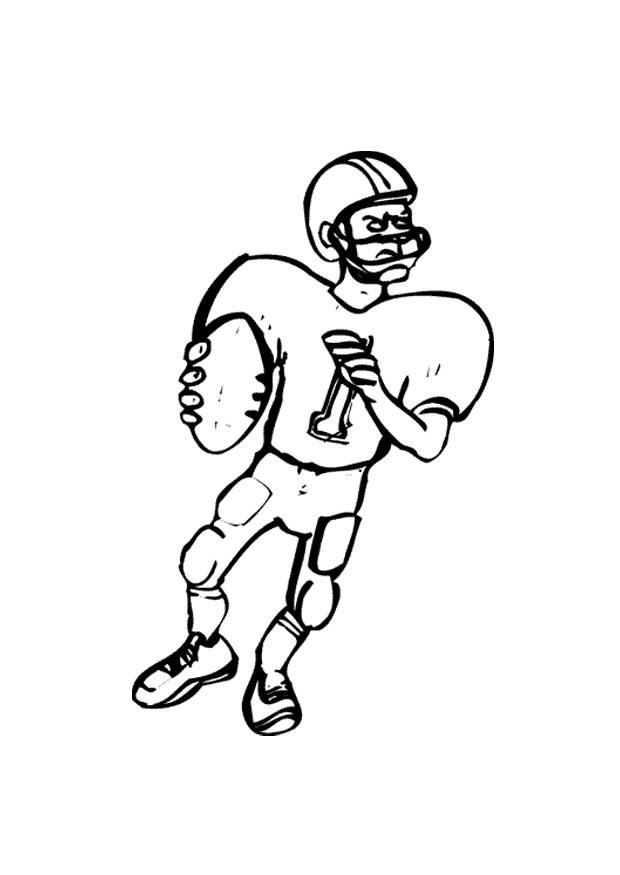 Kleurplaat american football
